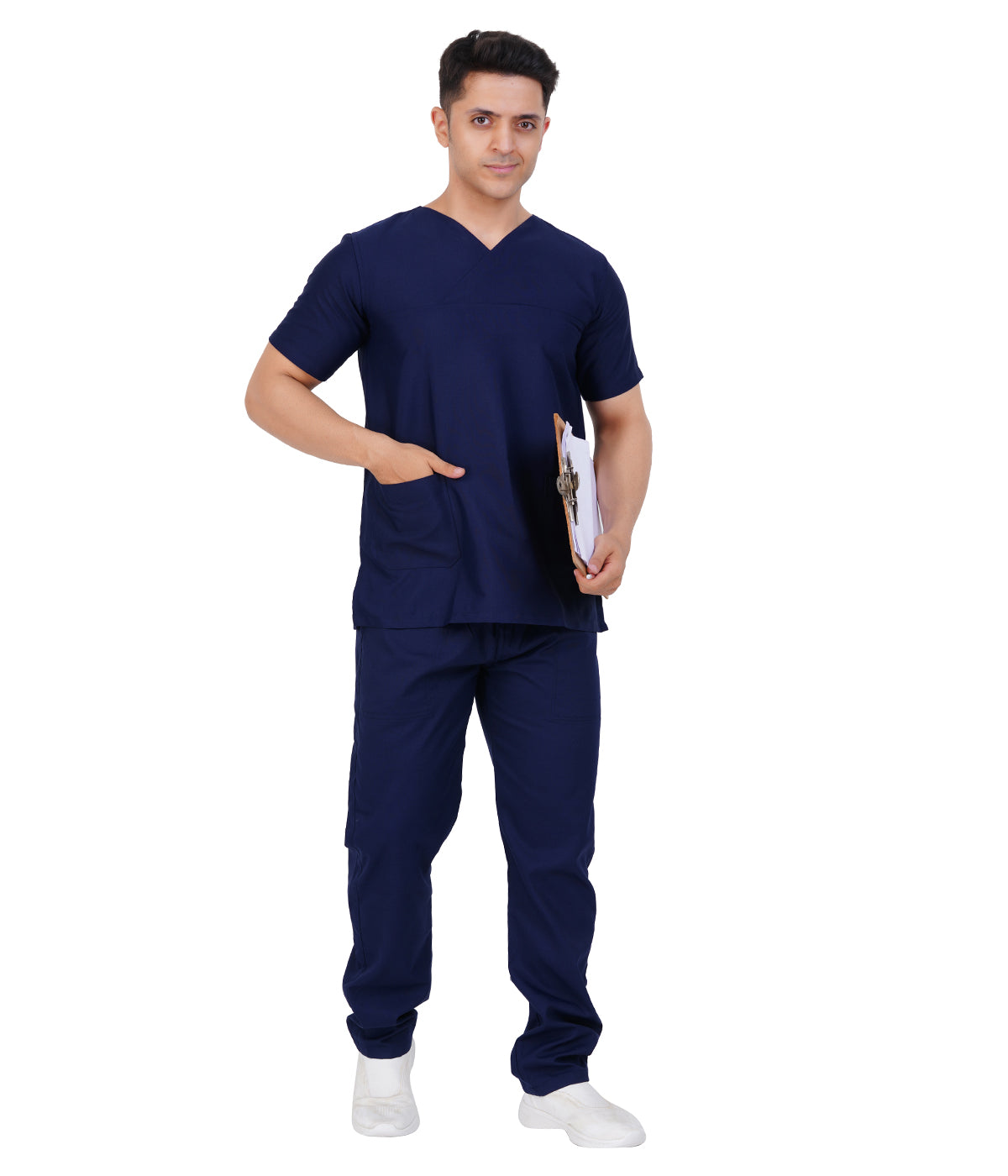 Male Y neck scrub